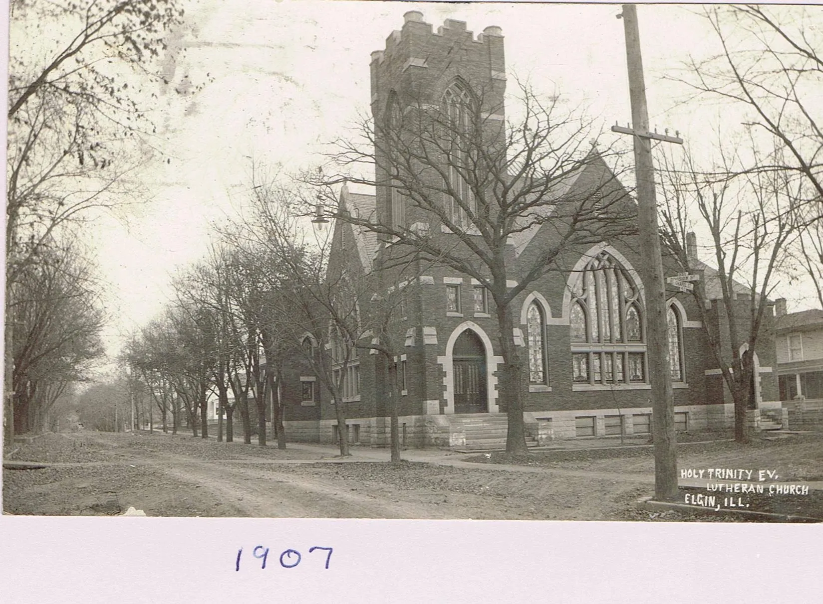 1907 exterior looking east bell tower